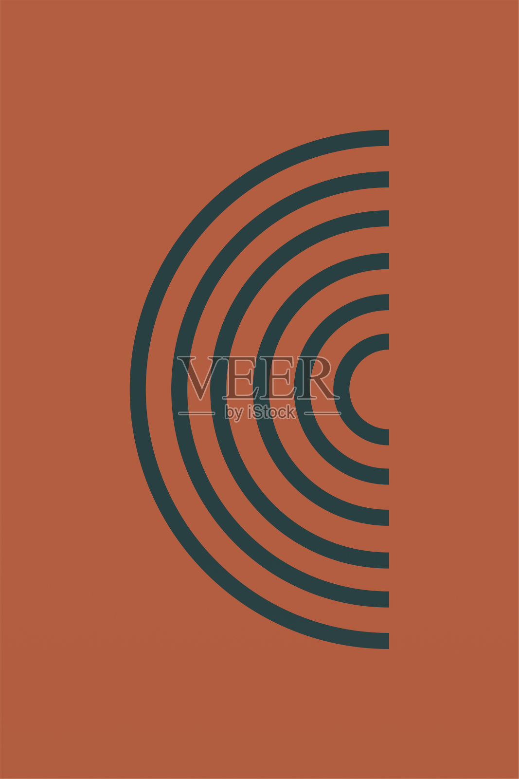 现代抽象墙面艺术装饰海报插画图片素材