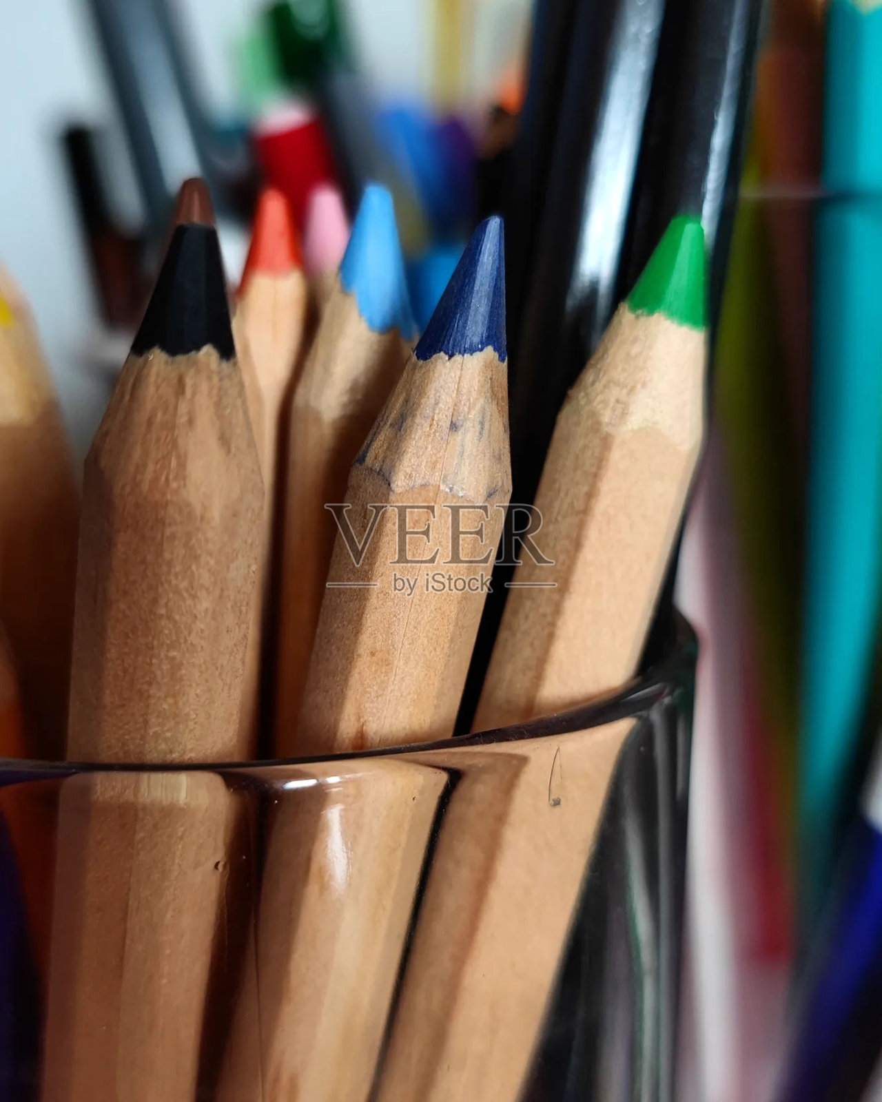 彩色铅笔照片摄影图片