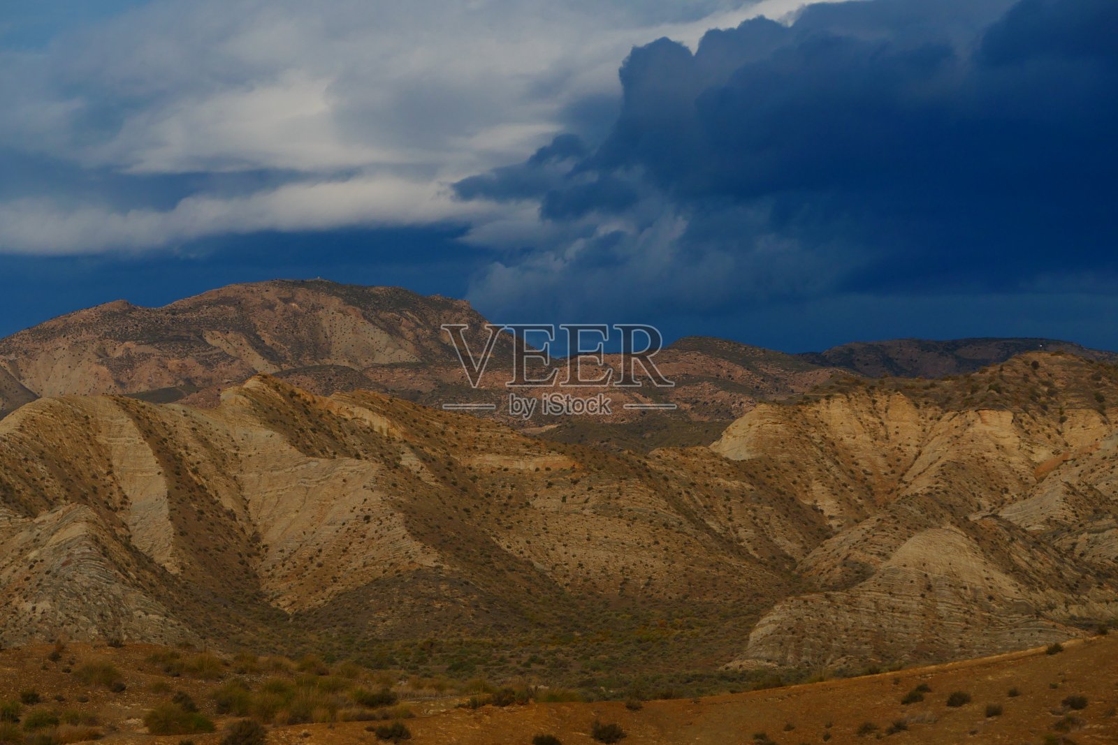 清晨的塔伯纳斯沙漠,安达卢西亚照片摄影图片