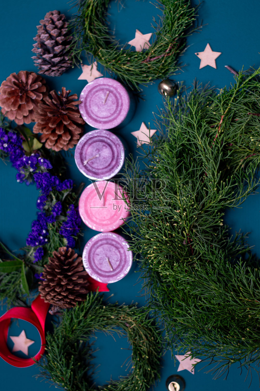 降临节花环元素照片摄影图片