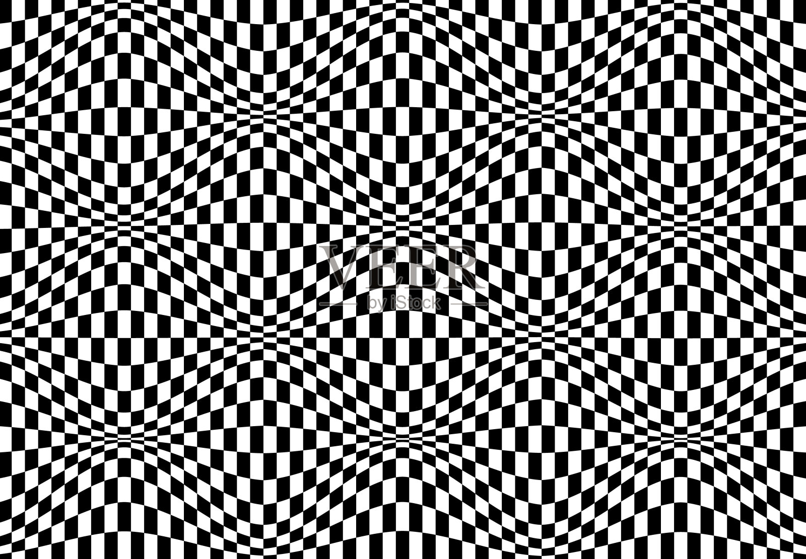 扭曲的棋盘背景插画图片素材