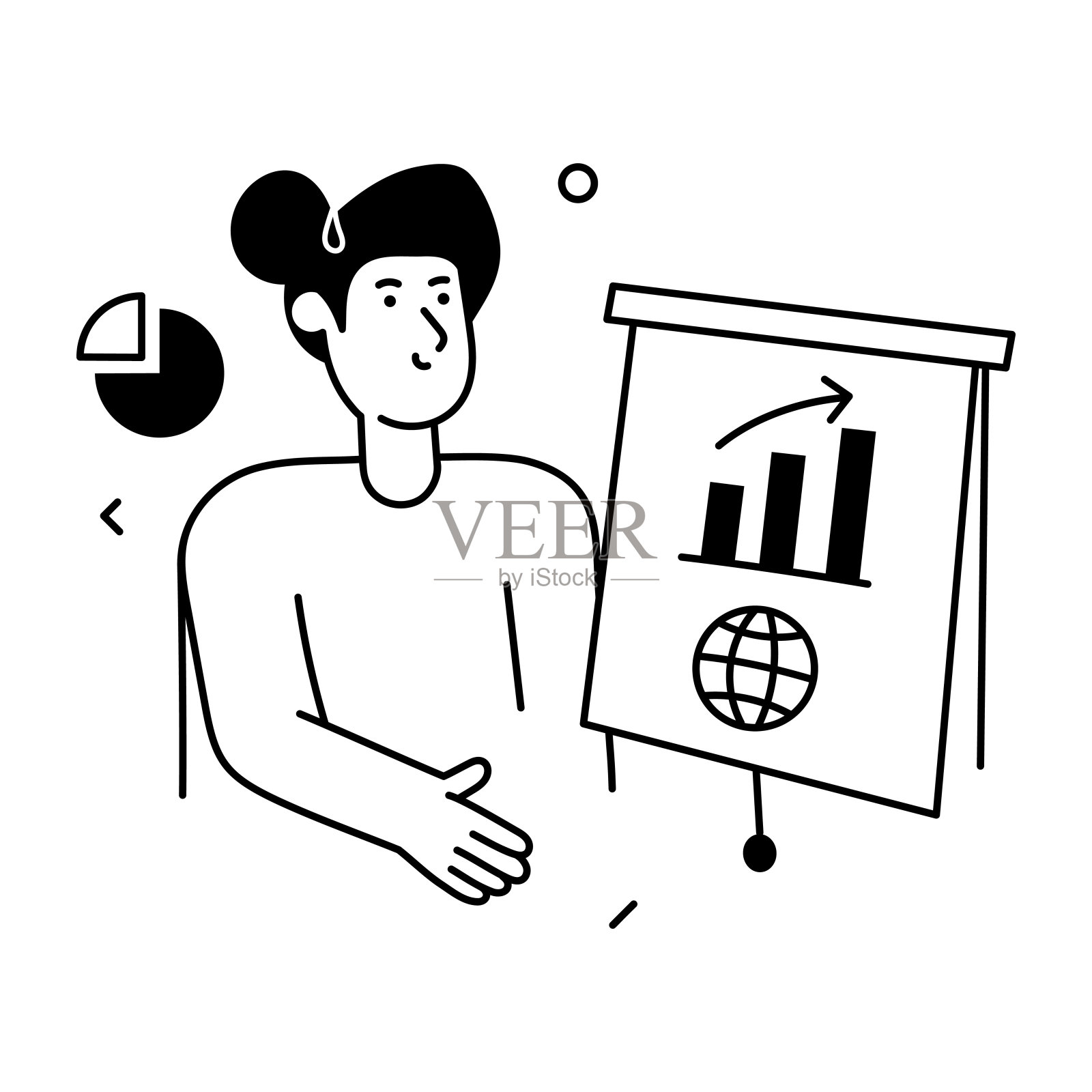 市场营销分析插画图片素材