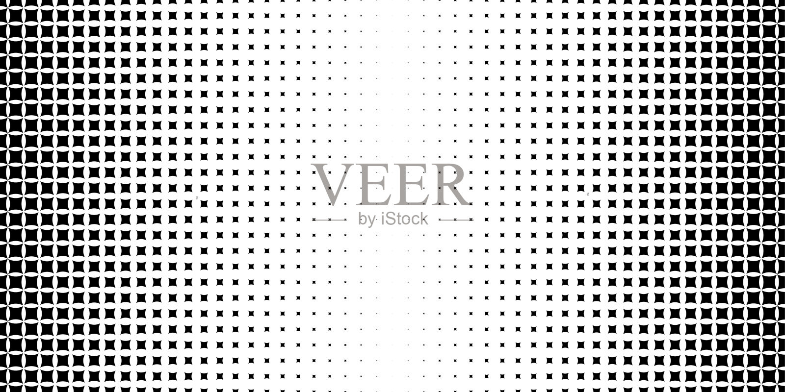 黑白半色调点花纹。插画图片素材