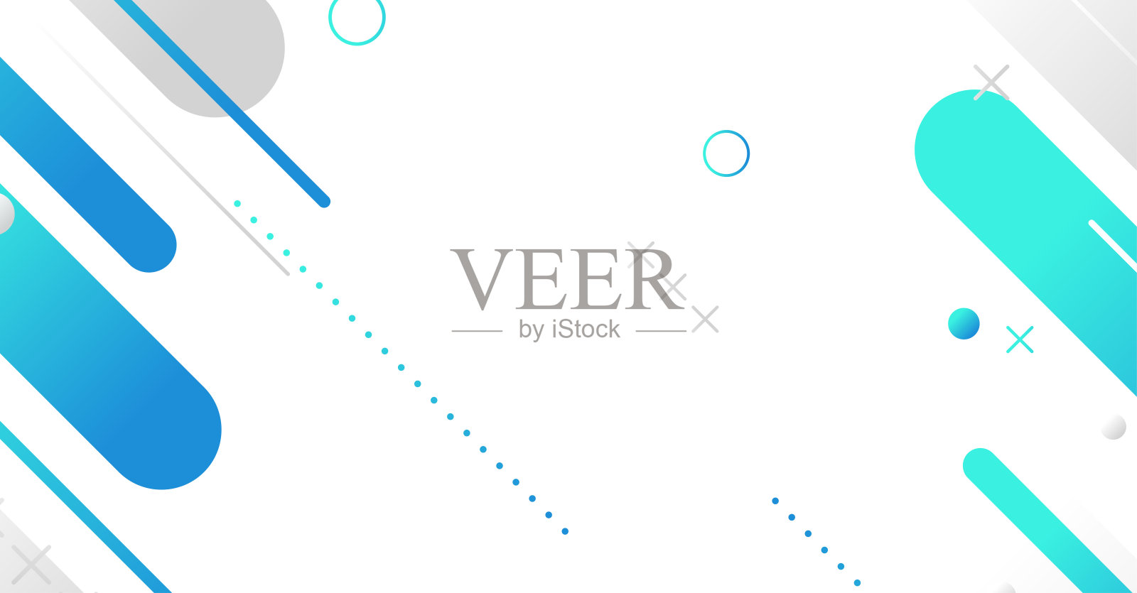 抽象最小几何形状背景与梯度插画图片素材