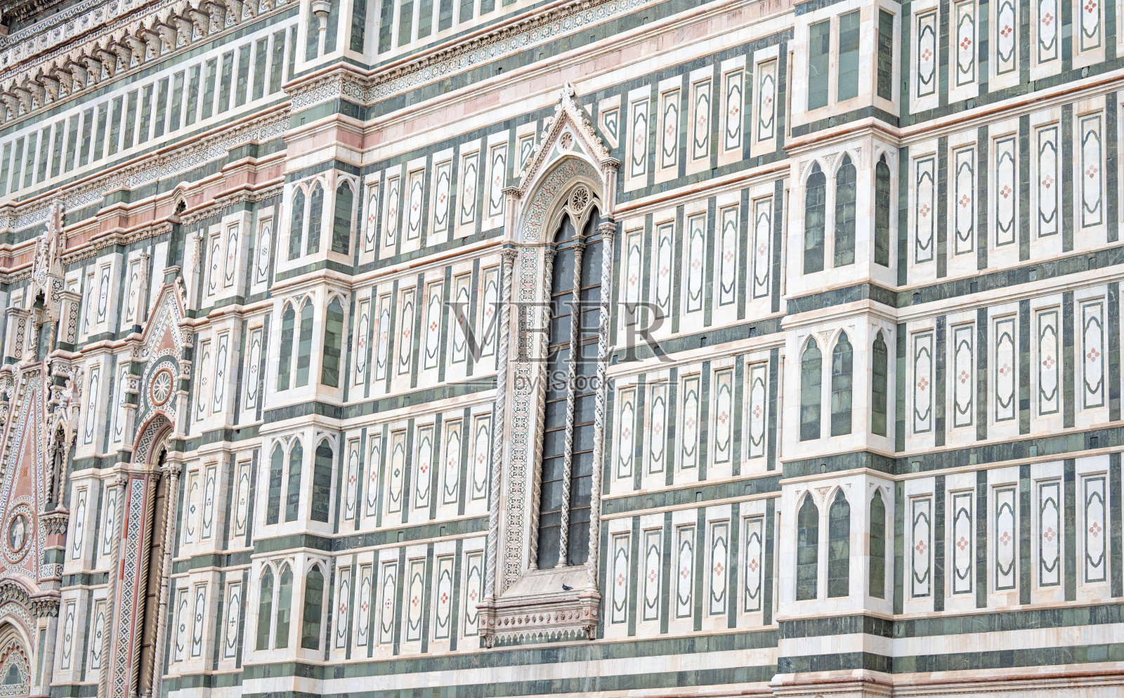 美丽的哥特式建筑的大教堂在意大利佛罗伦萨照片摄影图片