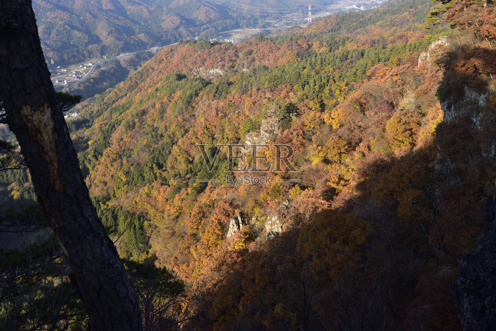 攀登岩壁山,群马县,日本照片摄影图片
