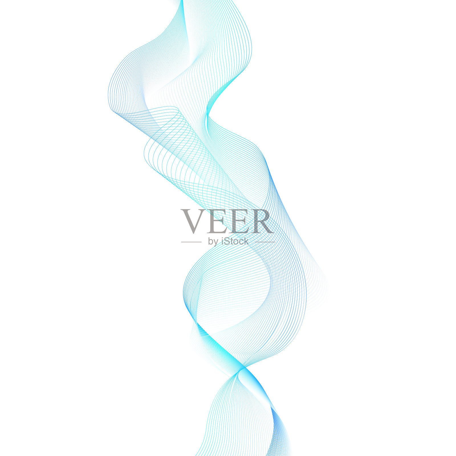 抽象流波线背景。未来科技主题背景插画图片素材
