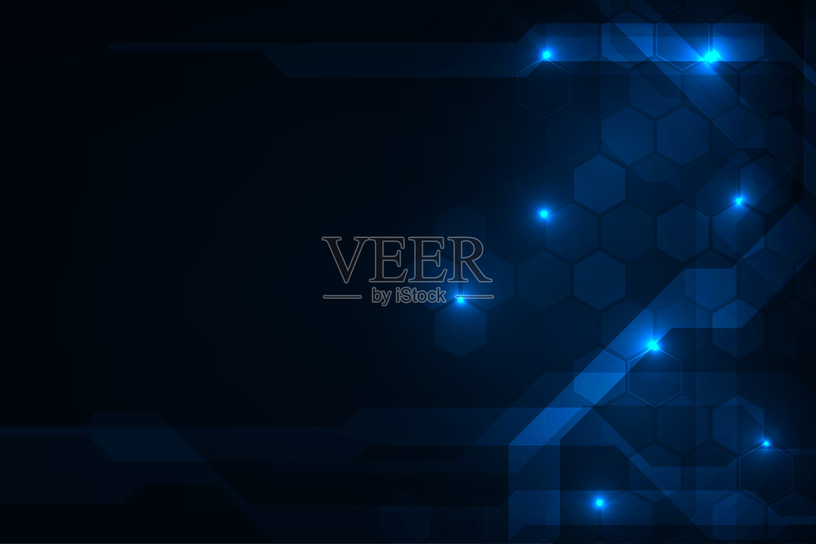 向量抽象技术。未来数码高科技背景设计。插画图片素材