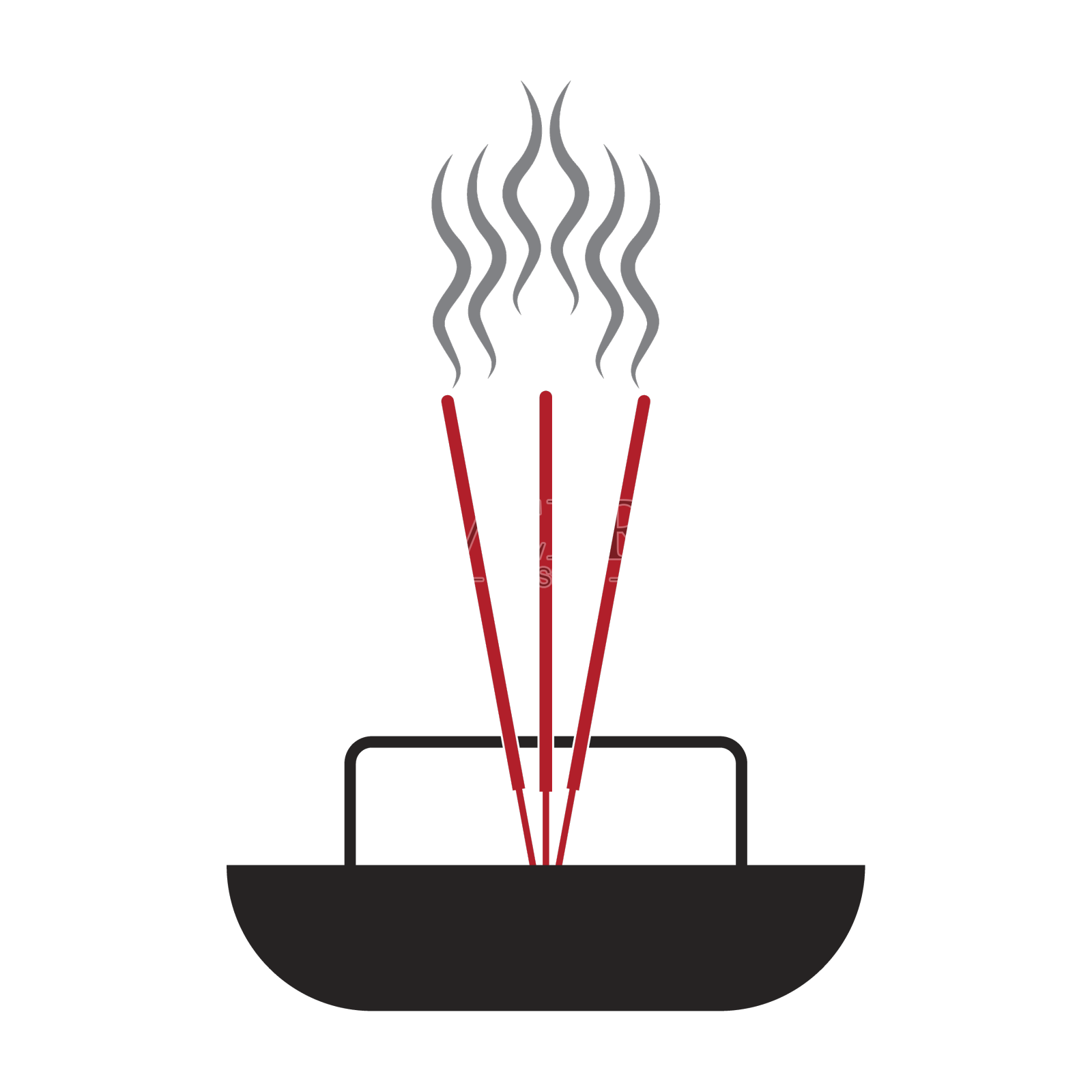 中国祈祷香像设计元素图片