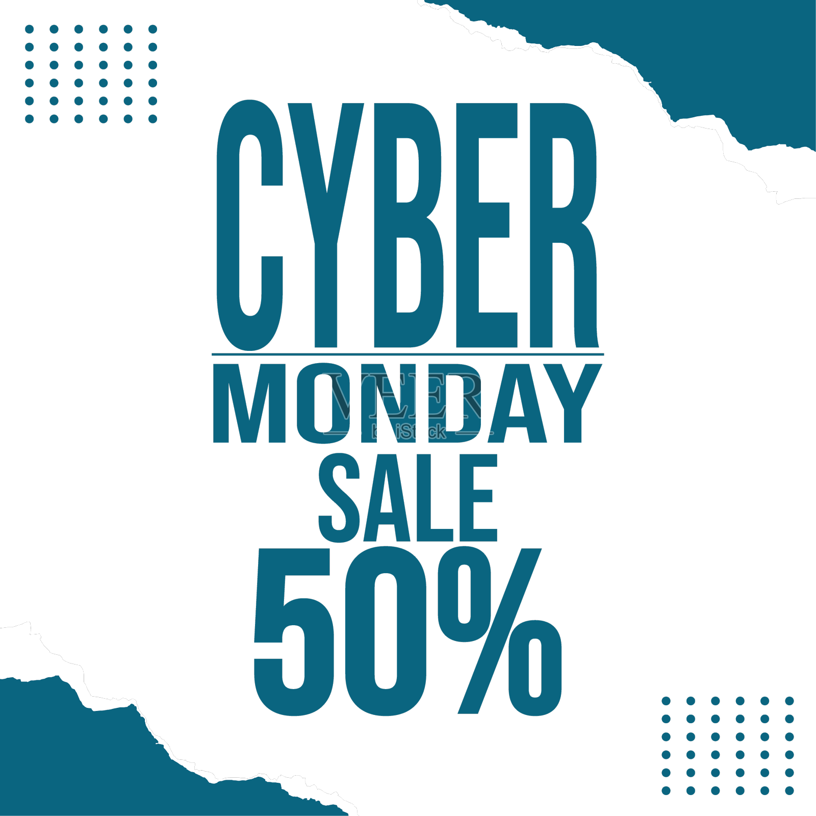 大型网络星期一销售海报传单设计设计元素图片