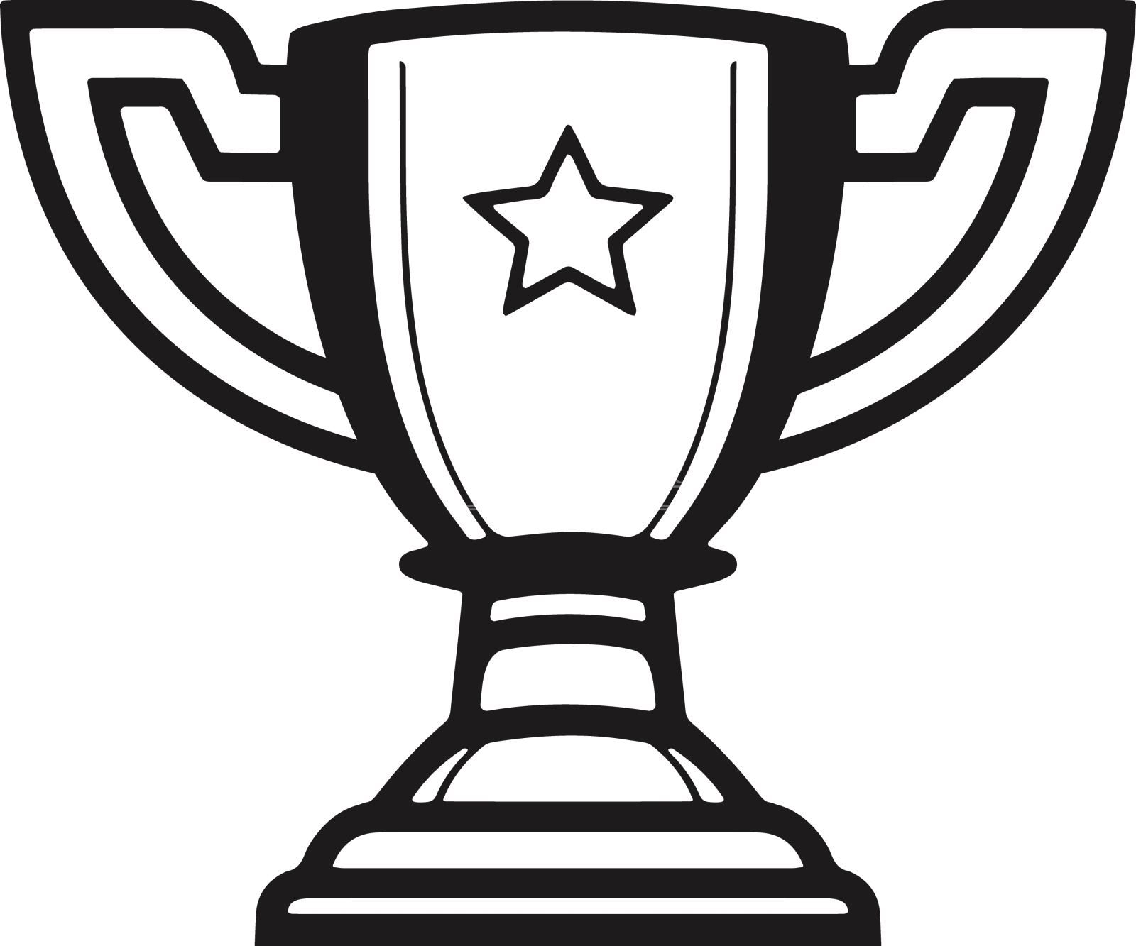 奖杯奖杯图标冠军奖杯隔离上设计元素图片