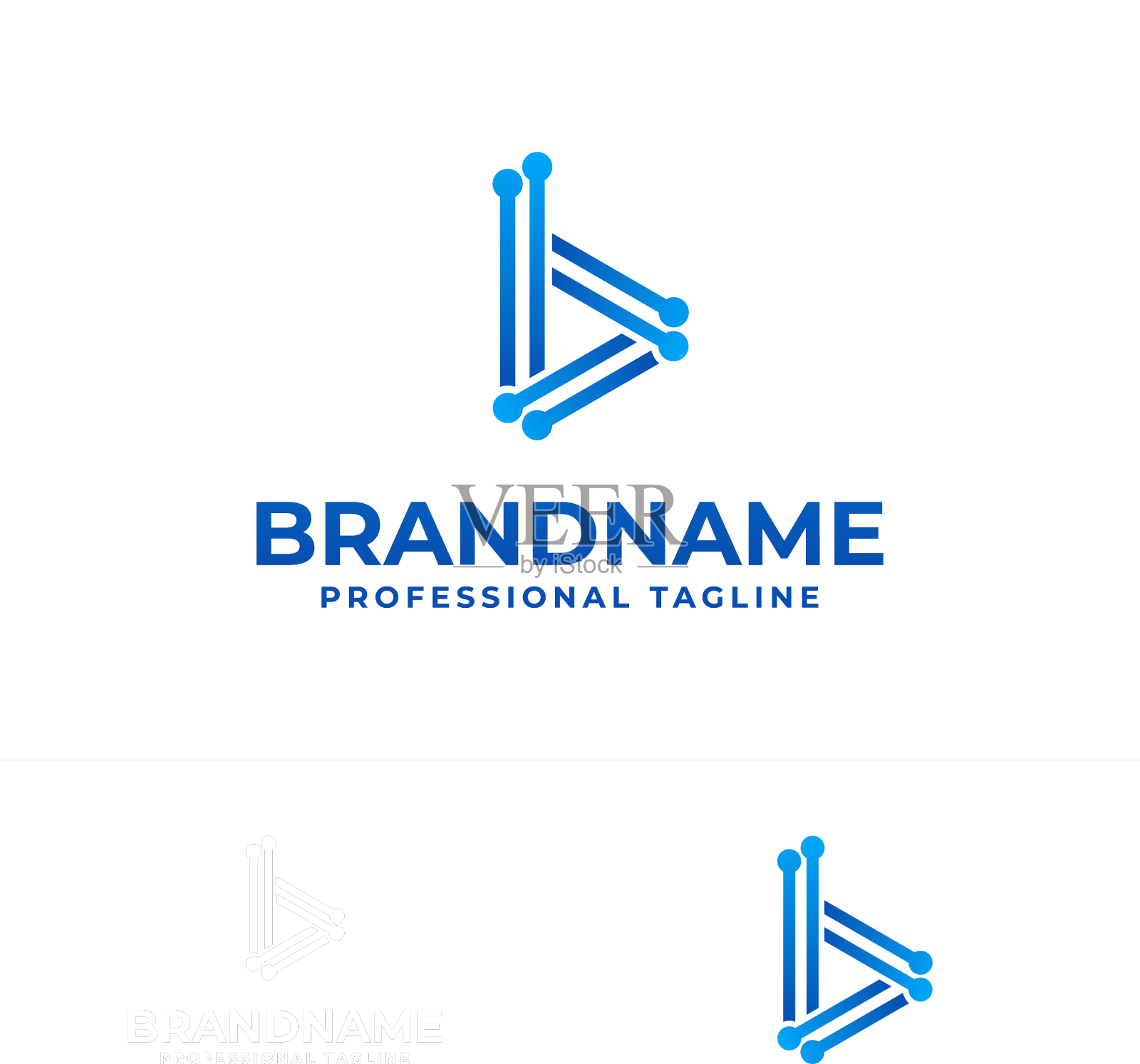 字母b科技标志适合企业使用设计元素图片