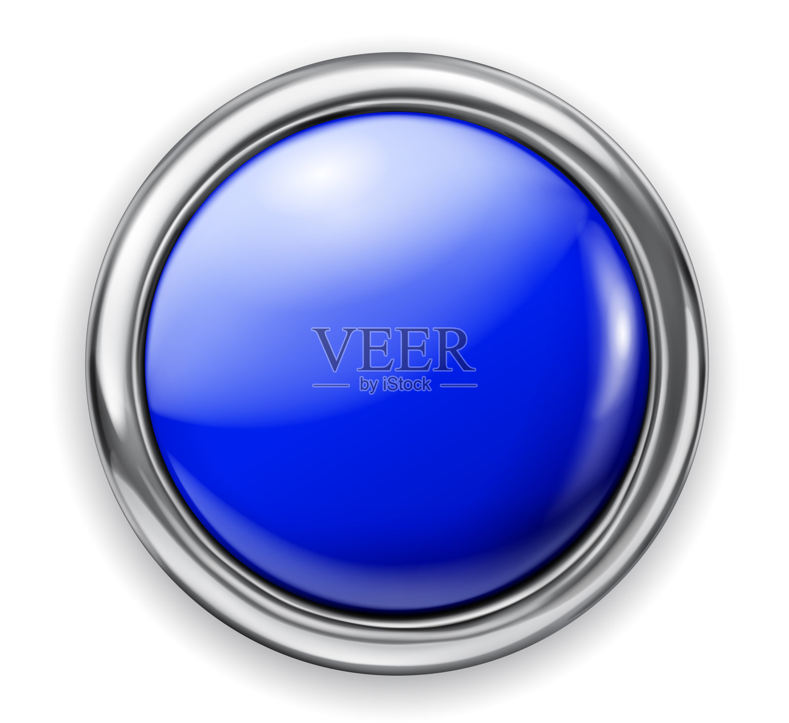 金属边框的大纽扣插画图片素材