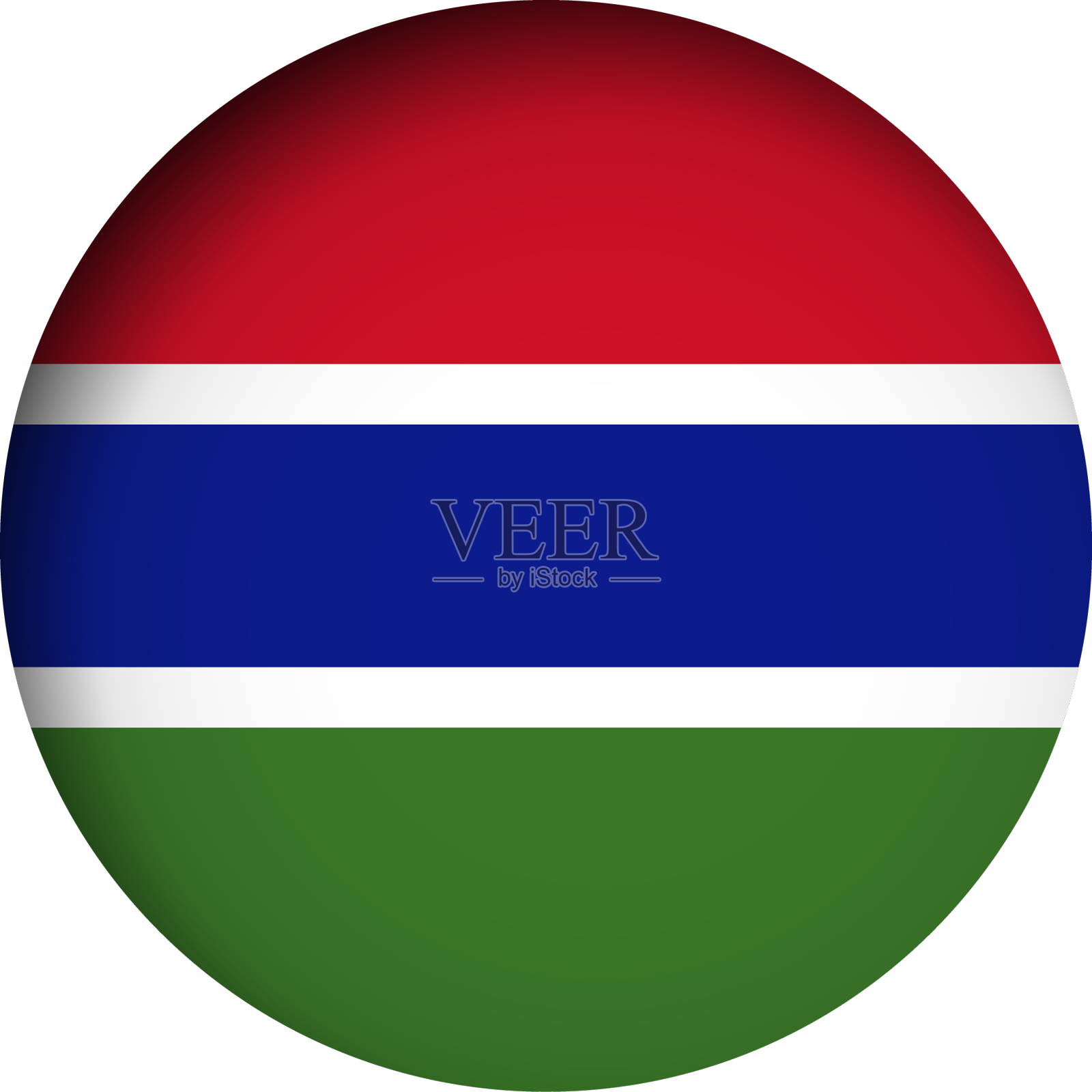 冈比亚圆形国旗设计元素图片