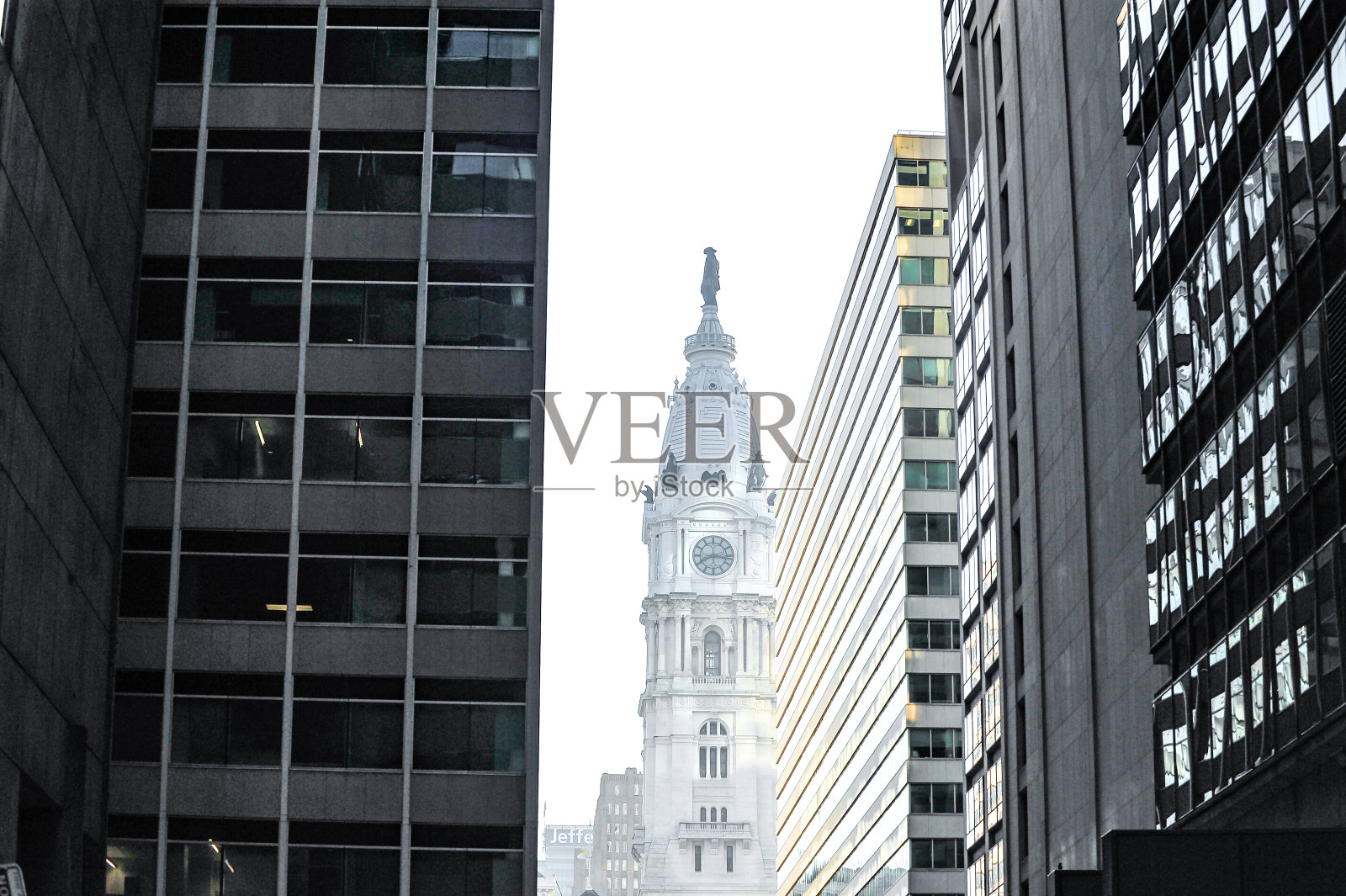 费城市政厅。照片摄影图片