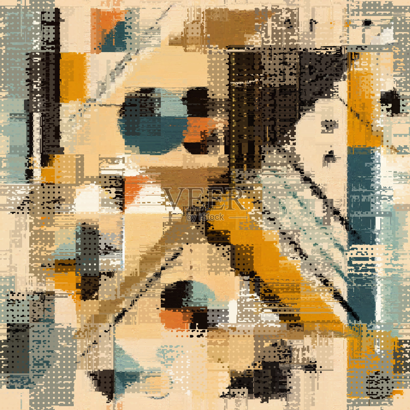 图像与仿造垃圾数据插画图片素材