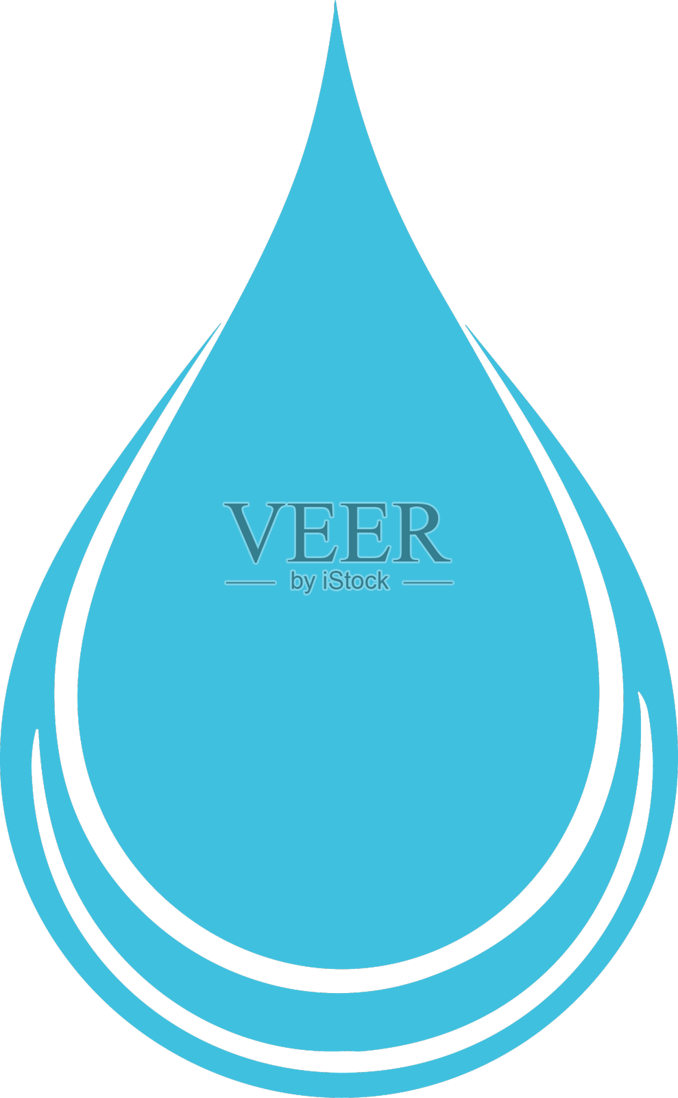 水滴图标平面设计设计元素图片