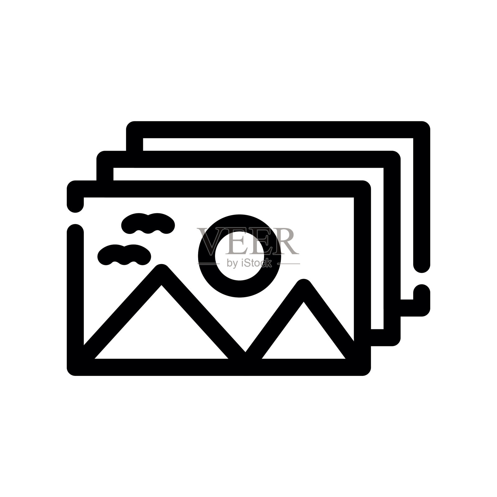 破裂的图标插画图片素材