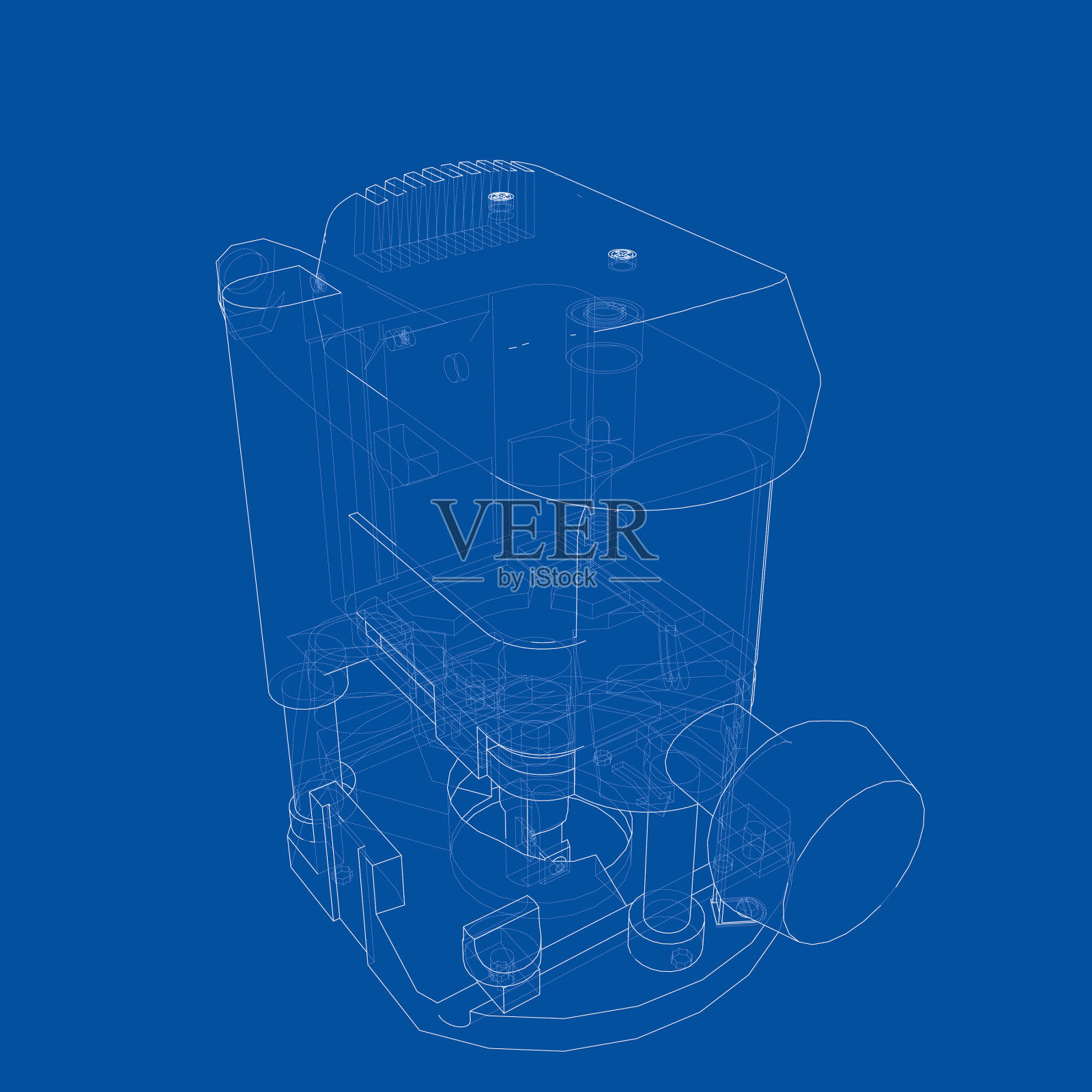 大纲铣床插画图片素材