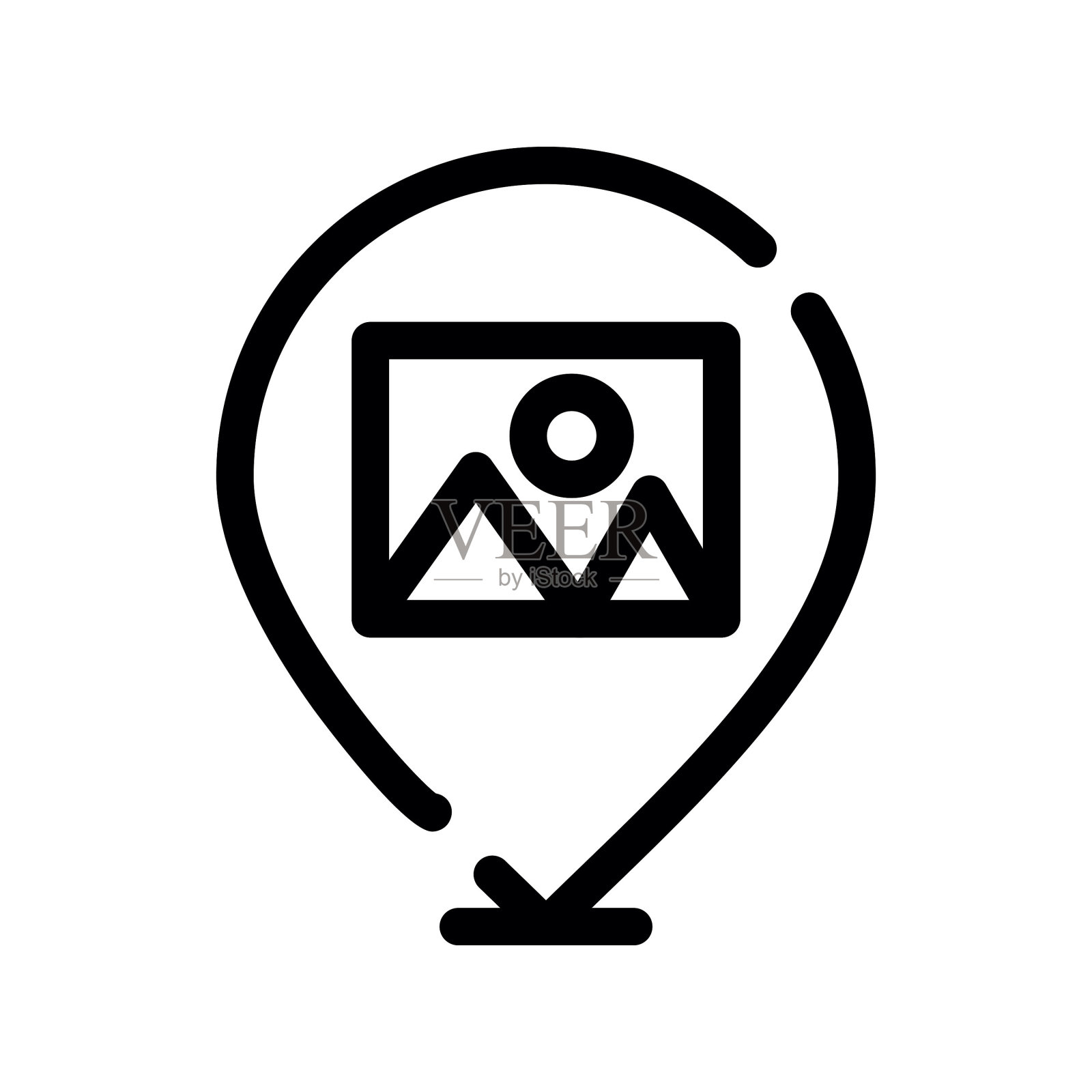 位置图标插画图片素材