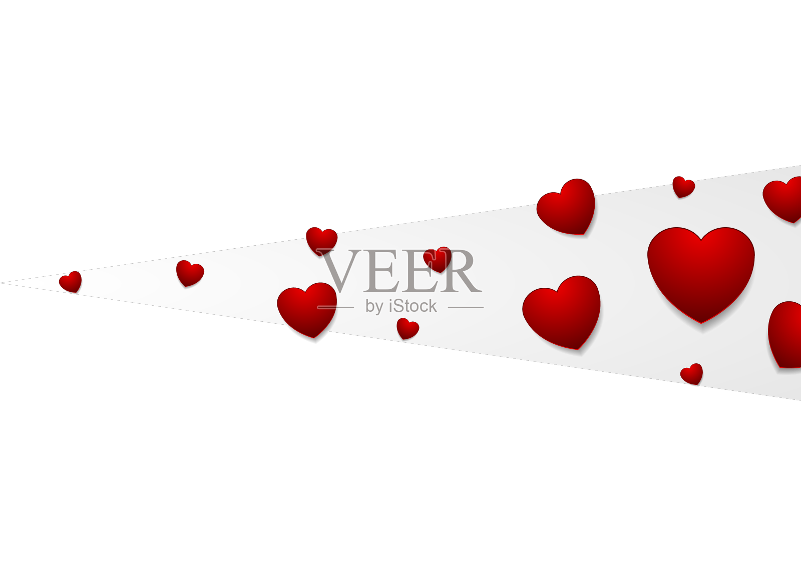 红色和灰色的背景与心设计元素图片