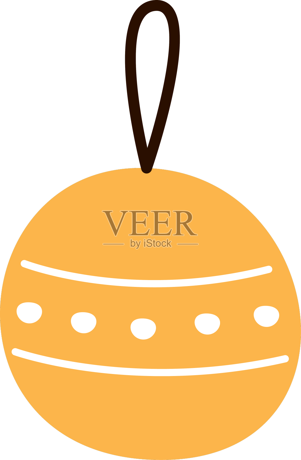 圣诞树挂玩具设计元素图片