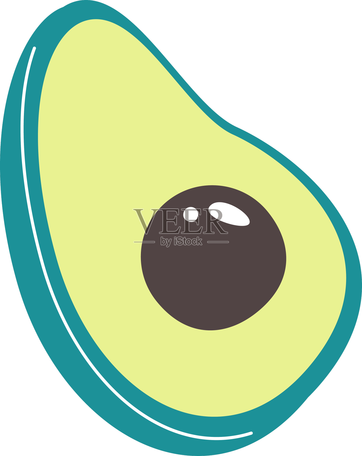 牛油果片设计元素图片