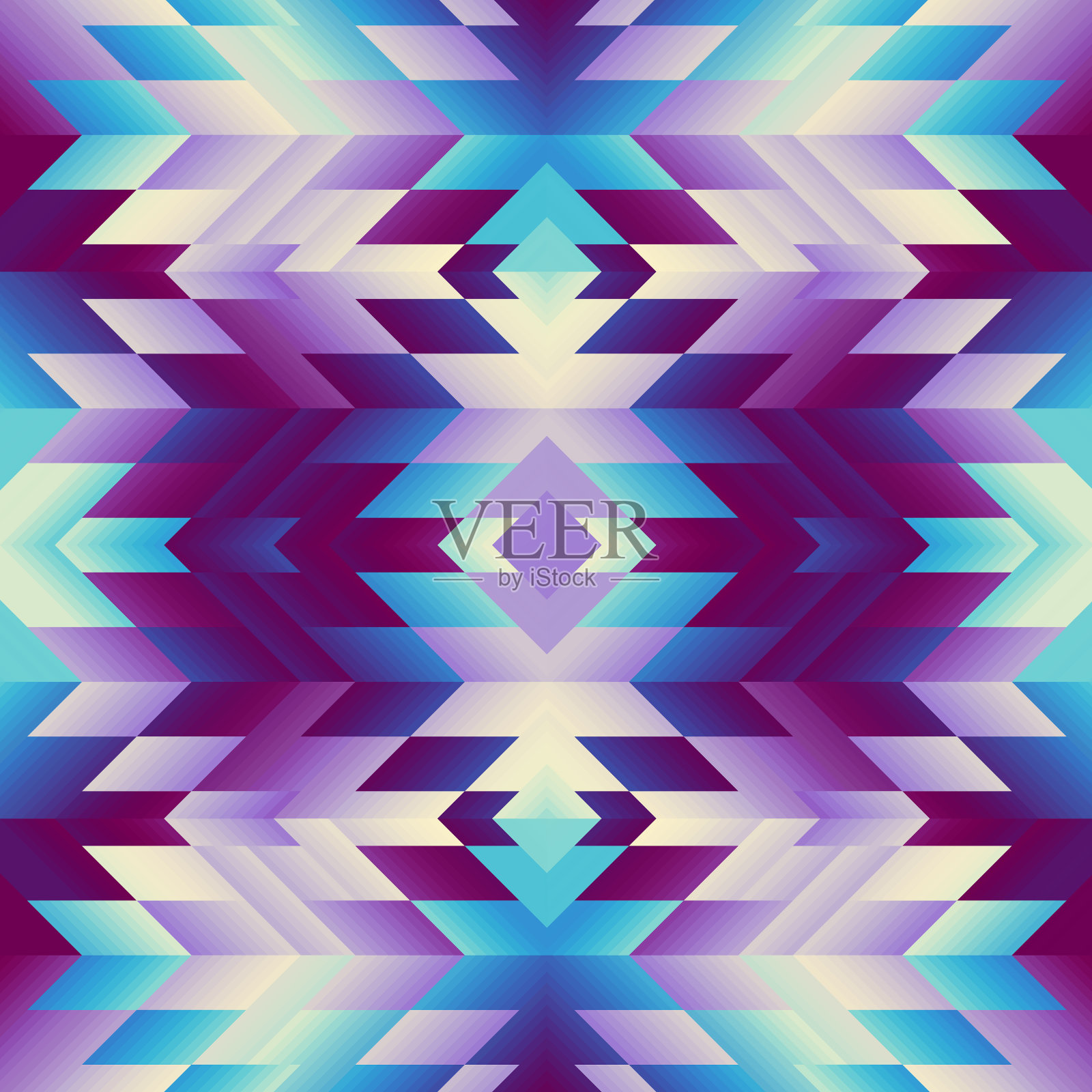 五颜六色的阿兹特克织物壁纸和家居装饰插画图片素材