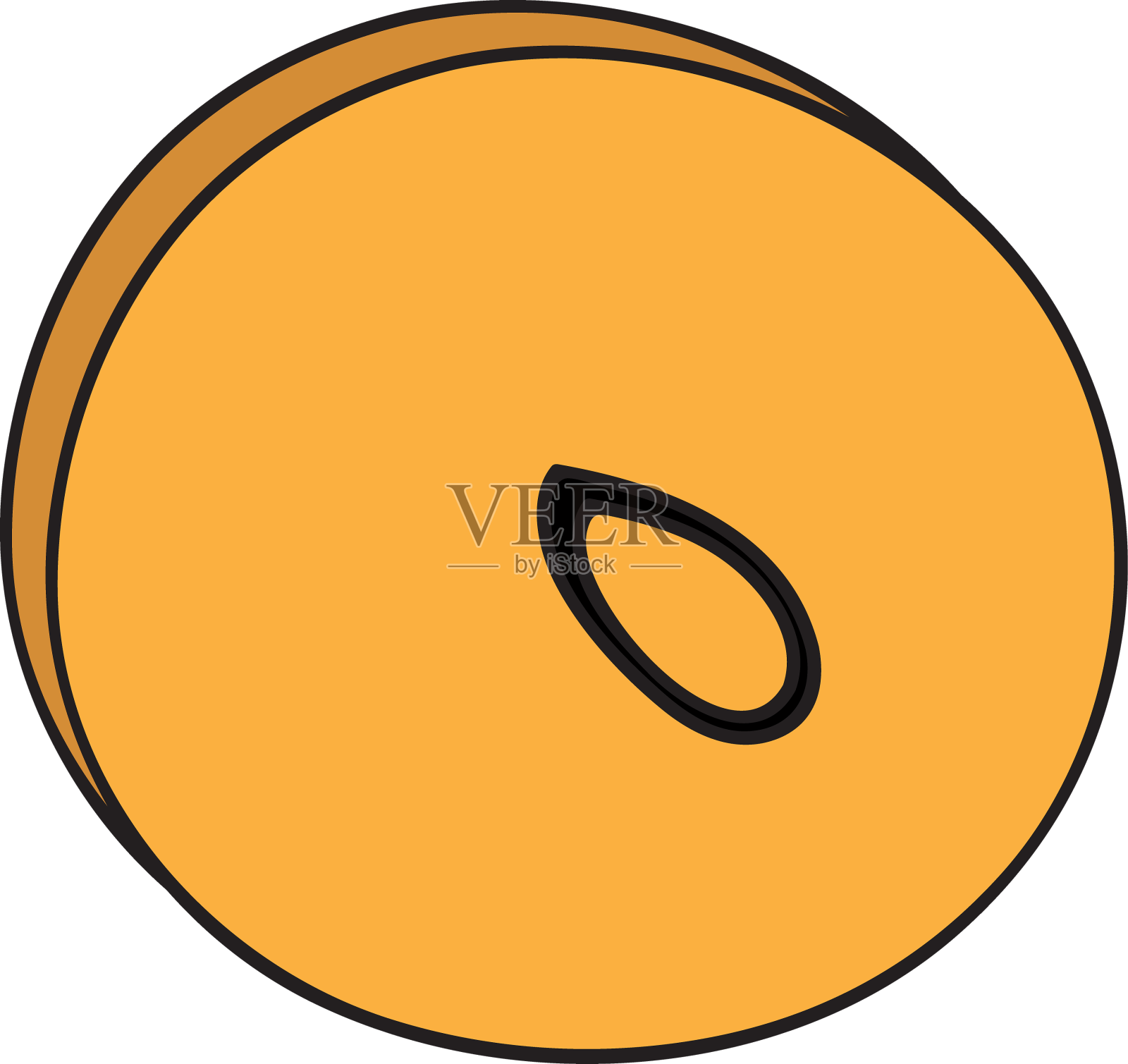 铙钹乐器涂鸦设计元素图片