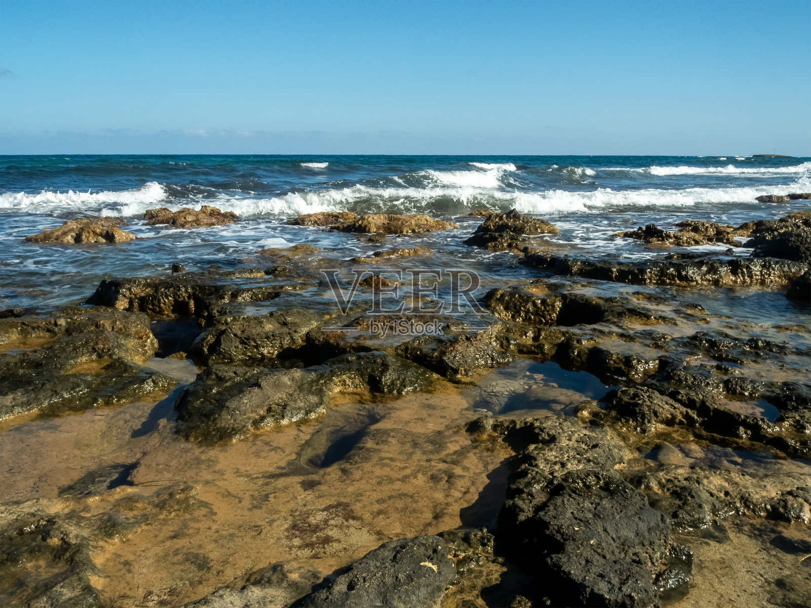 克利特岛的海照片摄影图片