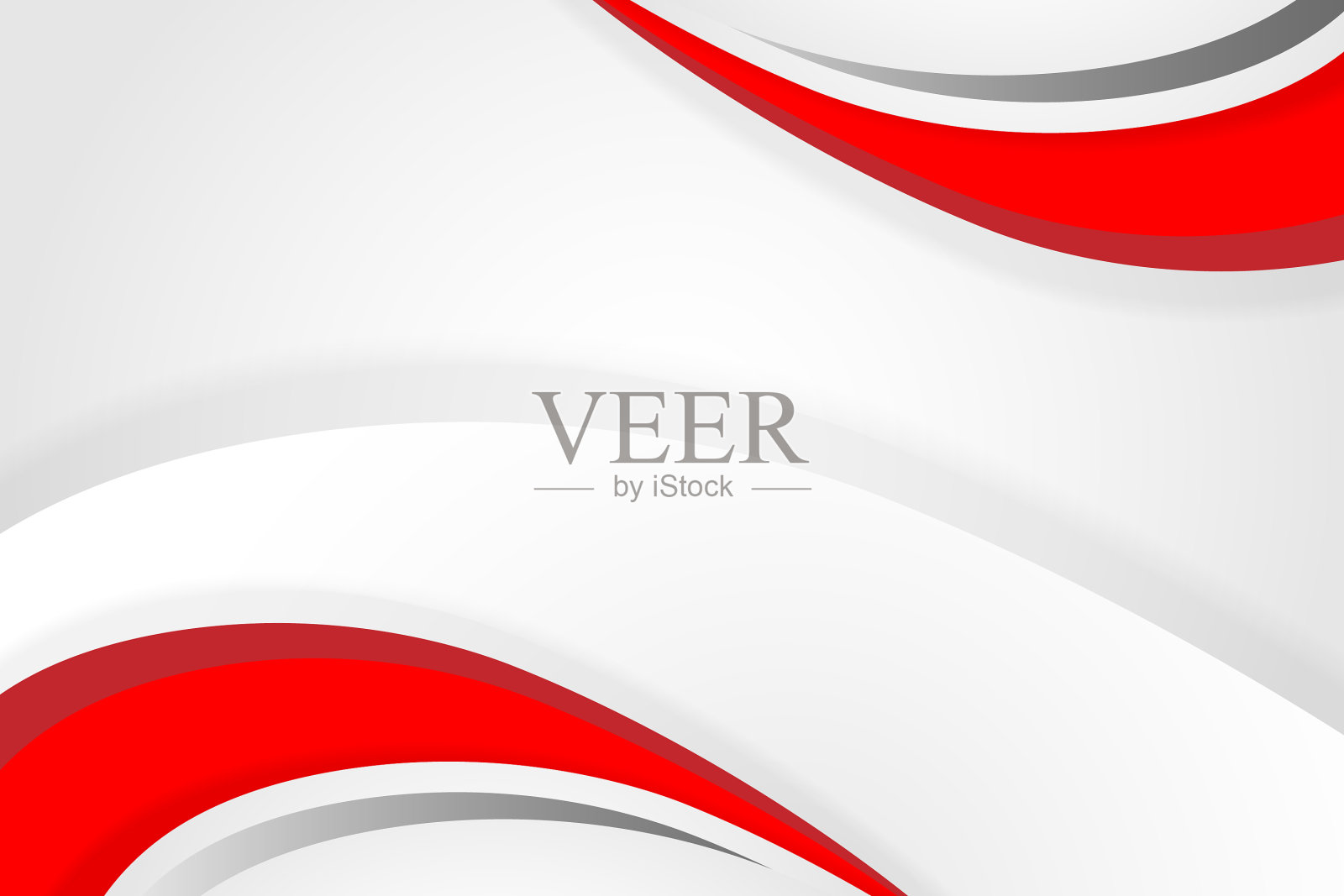 抽象的红色和波浪背景的业务插画图片素材