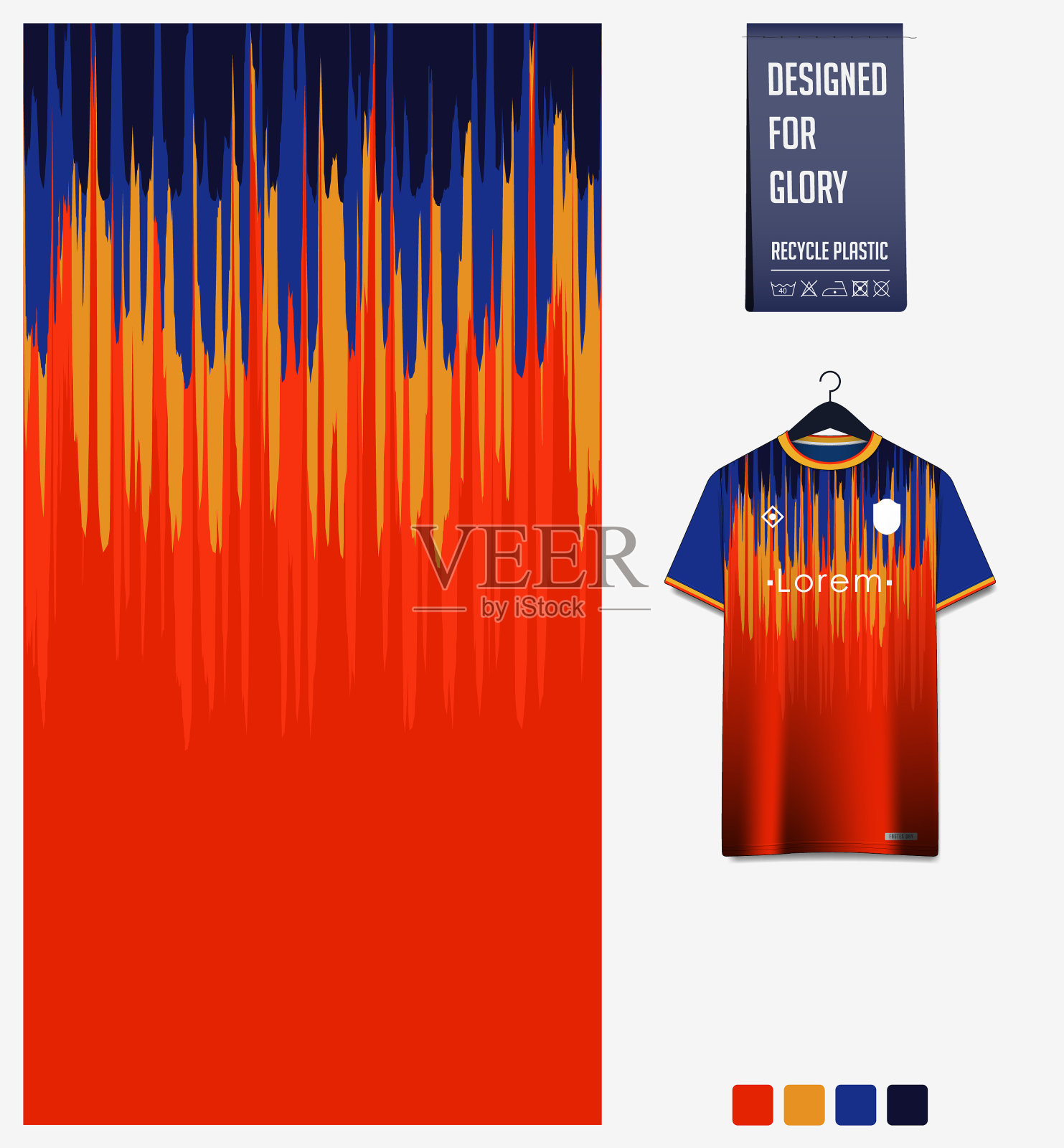 足球球衣图案设计抽象图案插画图片素材