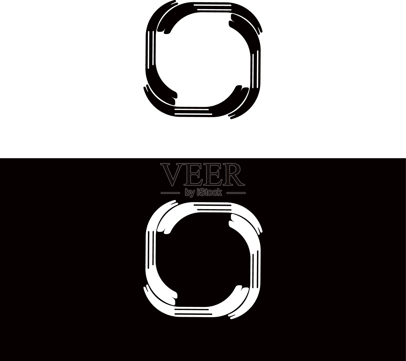 圆形条幅边框圆形标志设计元素图片