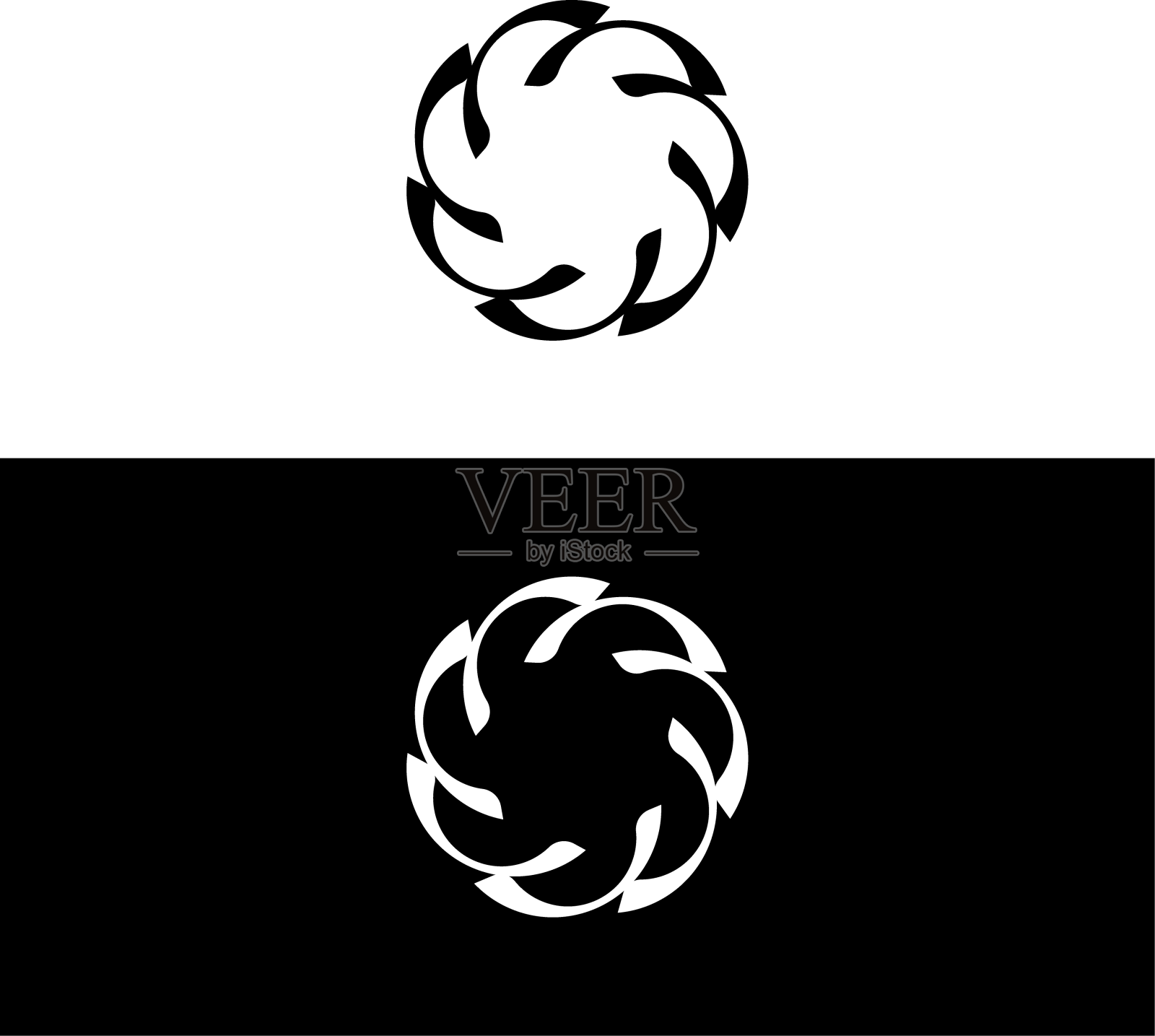 圆形标志模板设计圆形图标设计元素图片