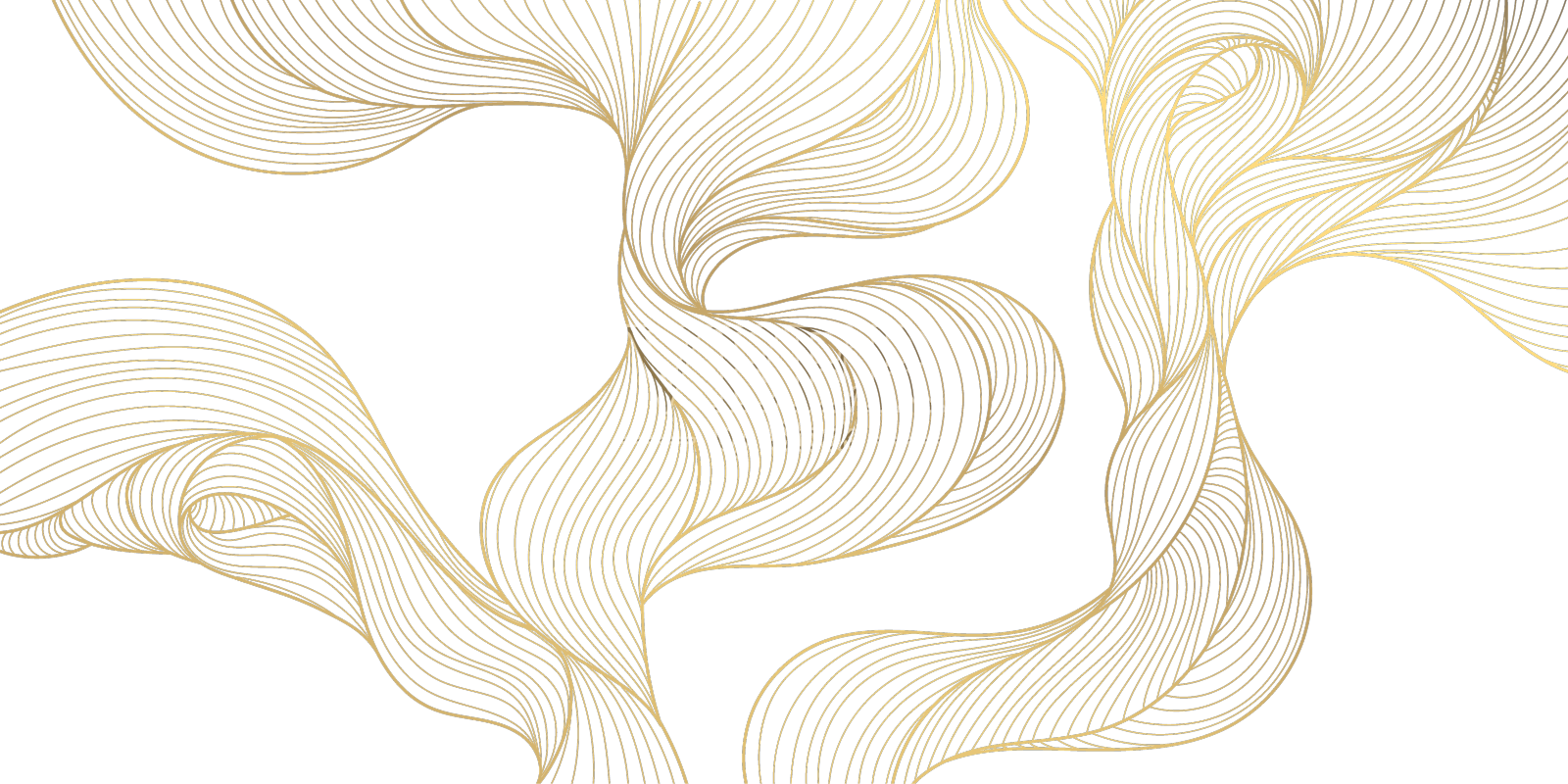 线条奢华金色波浪抽象设计元素图片