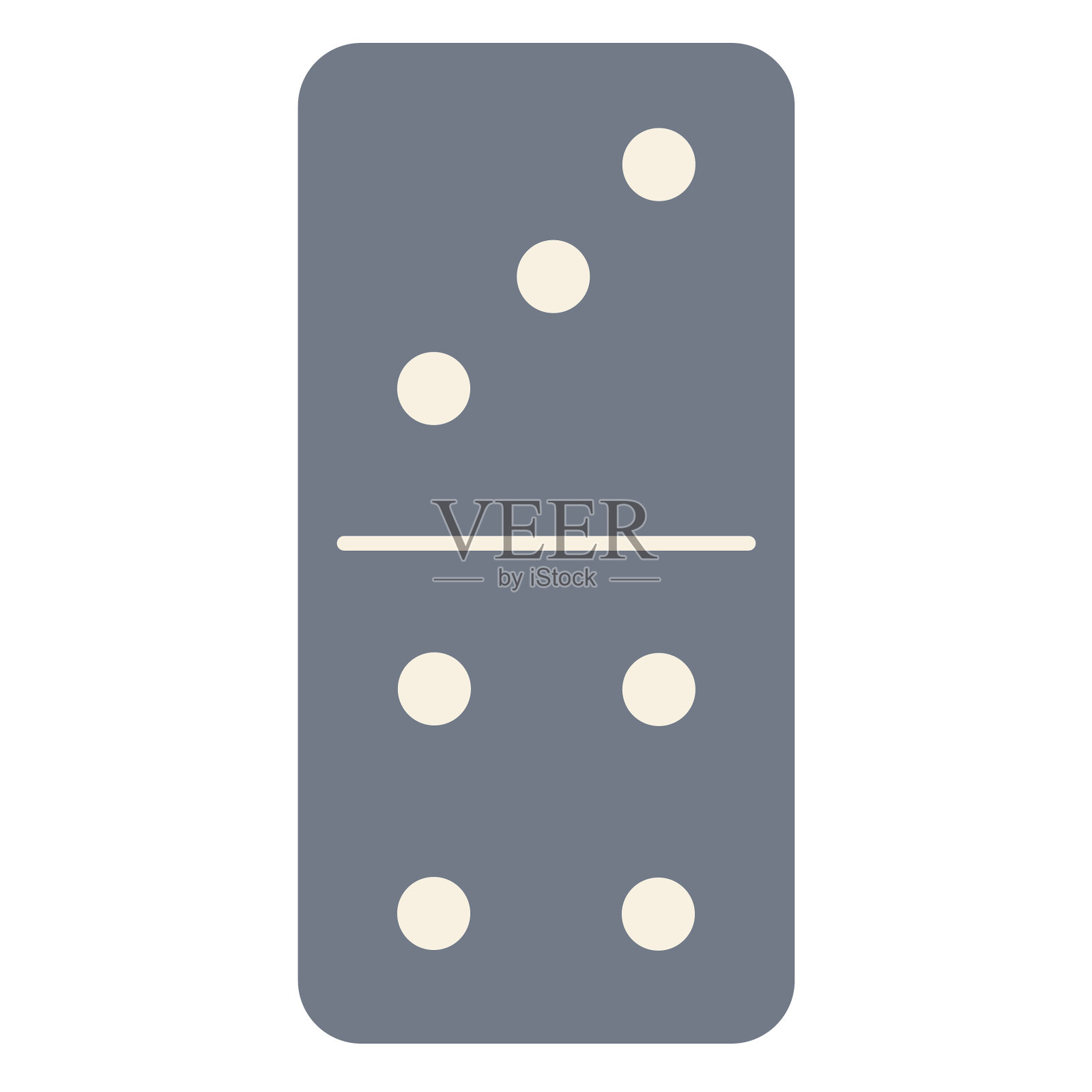 多米诺骰子三,四剪影插画图片素材