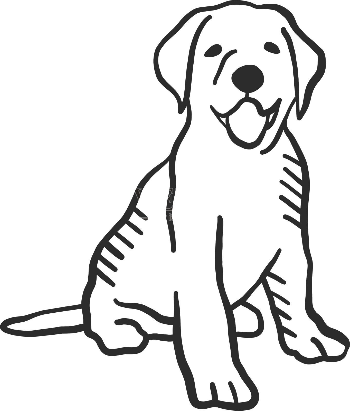 小狗小狗舌头尾巴耳朵嘟嘟设计元素图片