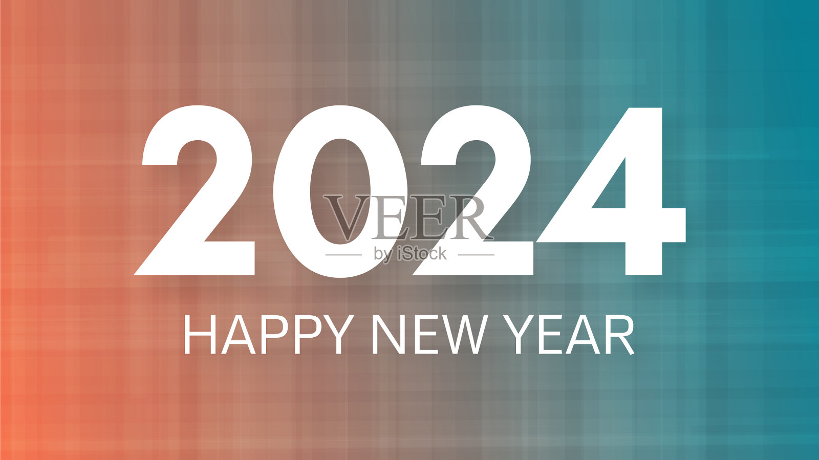 2024年新年快乐彩色背景插画图片素材