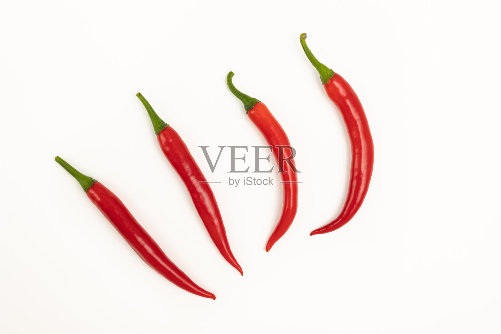 红辣椒孤立在白色上照片摄影图片