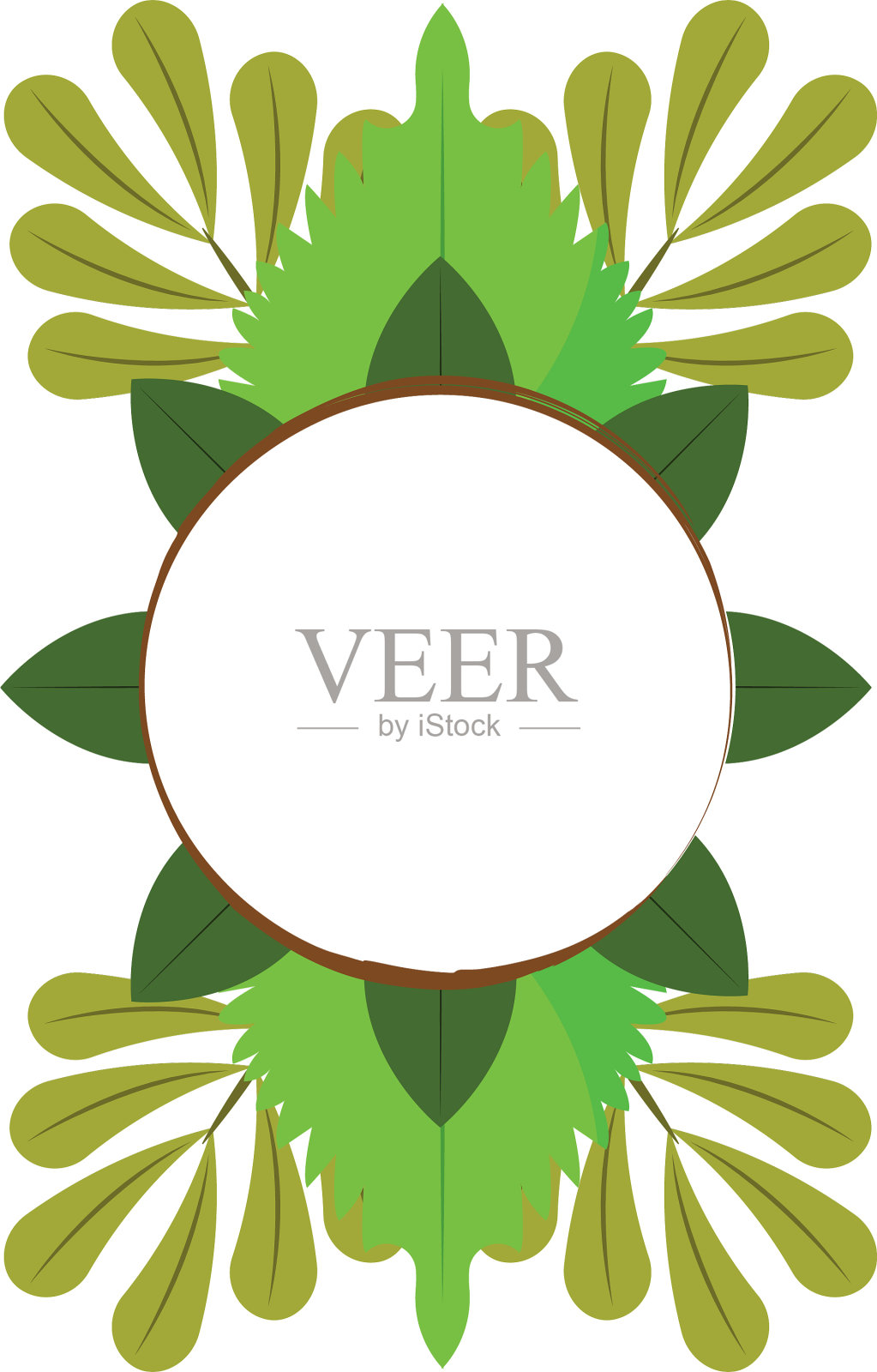 植物装饰对象插画图片素材