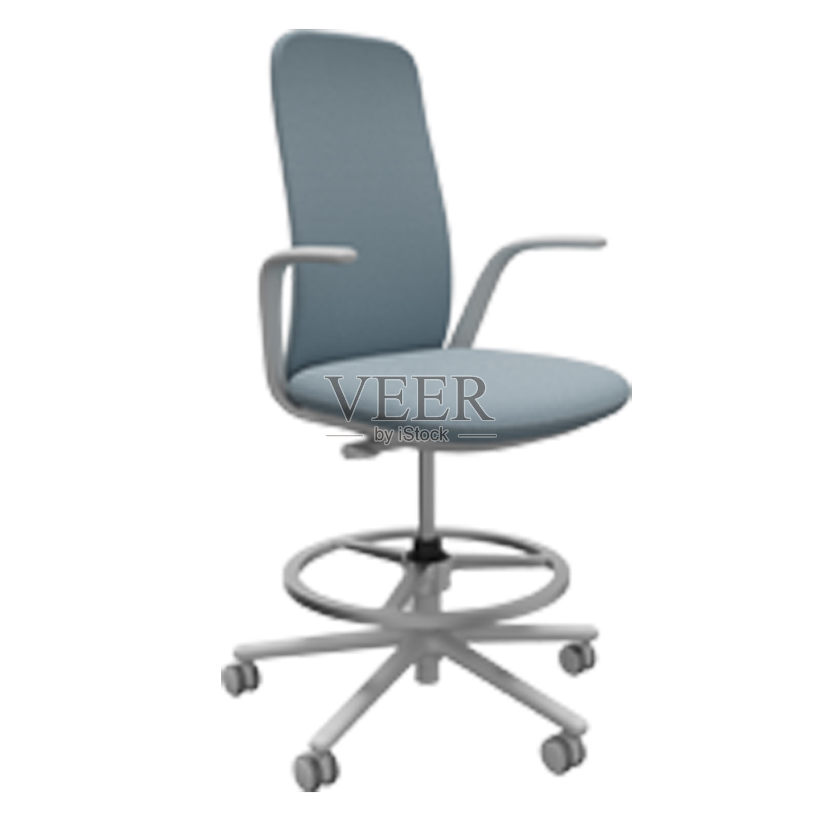 现代口音椅子左侧视图3d渲染。高质量的透明背景图像。照片摄影图片