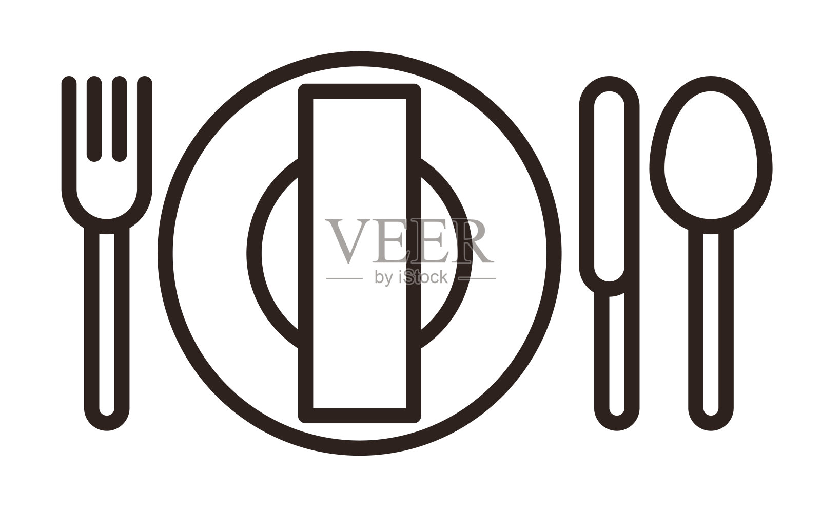 设置的地方。表设置。餐厅图标插画图片素材