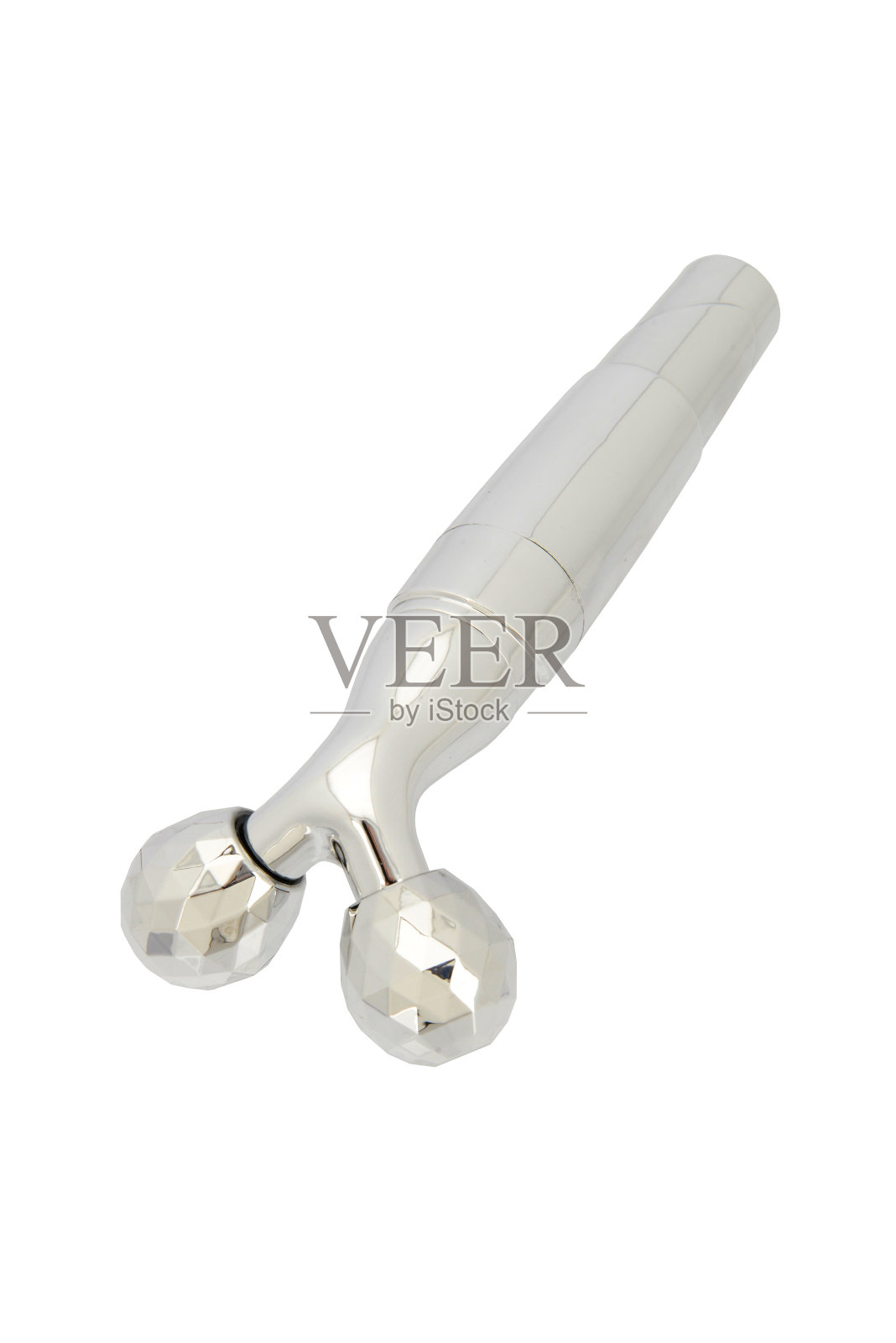 3D面部提升滚轮按摩器白色背景照片摄影图片