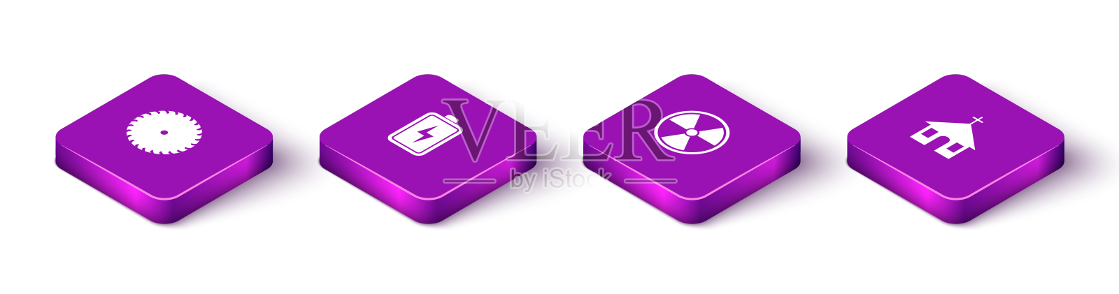 设置等距圆锯片蓄电池设计元素图片