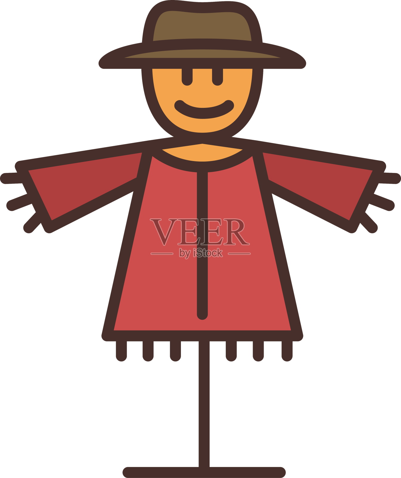 农场稻草人图标稻草人设计元素图片