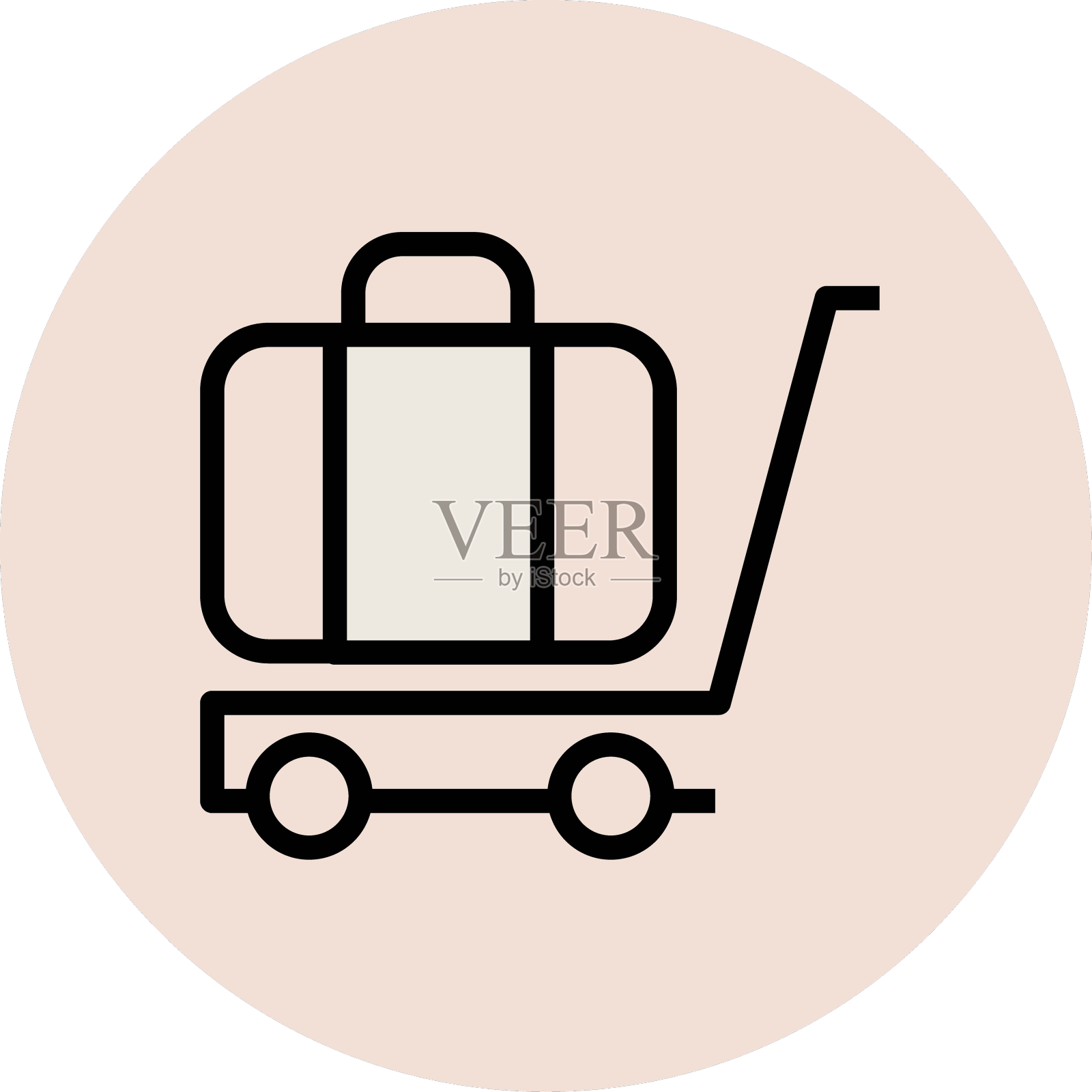 现代酒店和餐厅的图标概念设计元素图片