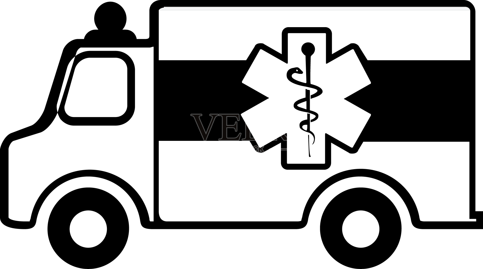 细线图标集医院和医疗保健设计元素图片