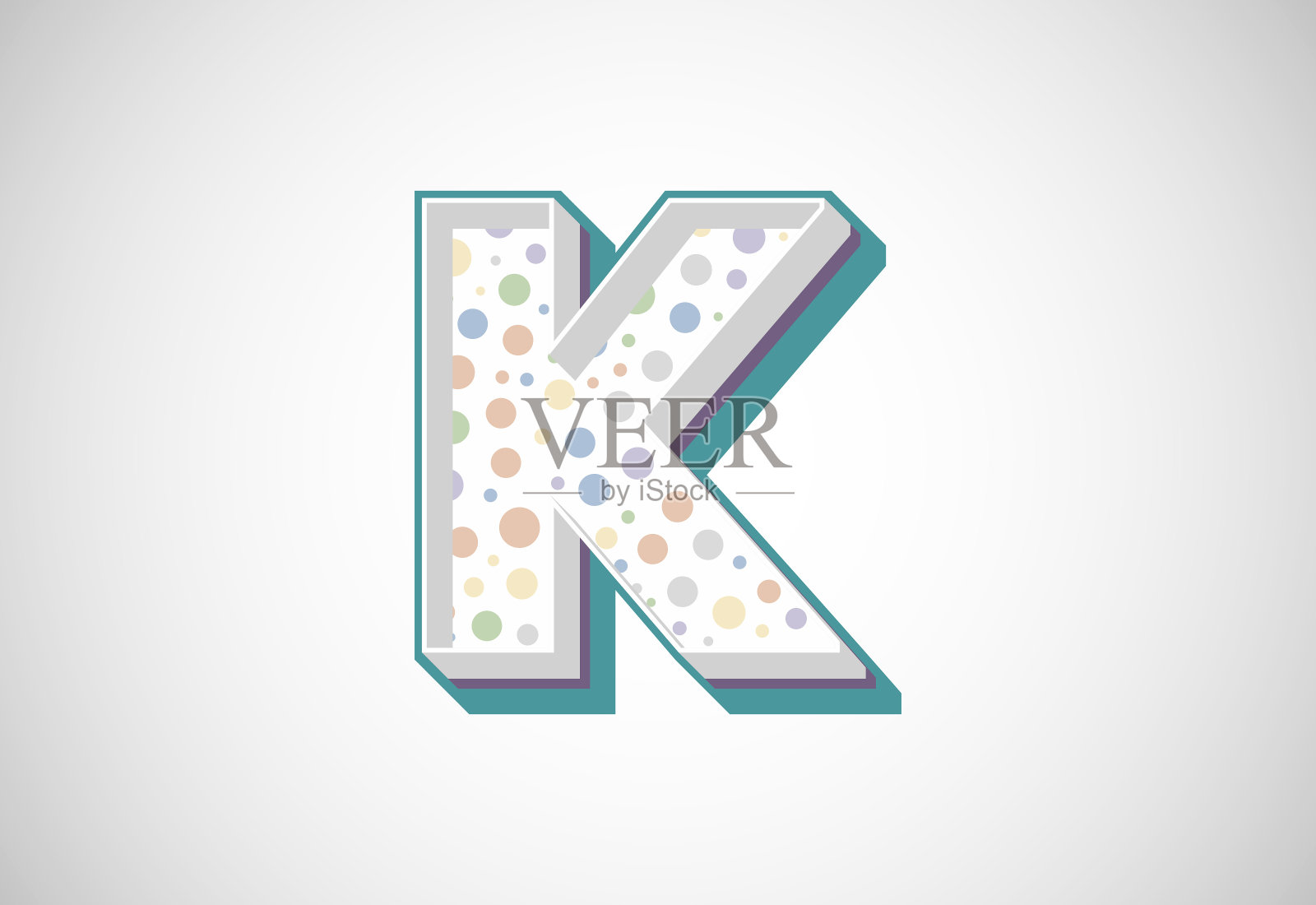 复古风格大胆的现代矢量字母设计插画图片素材