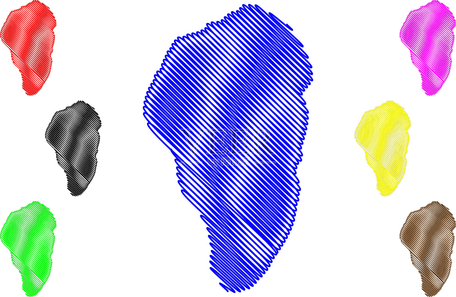 加利利海以色列叙利亚地图设计元素图片