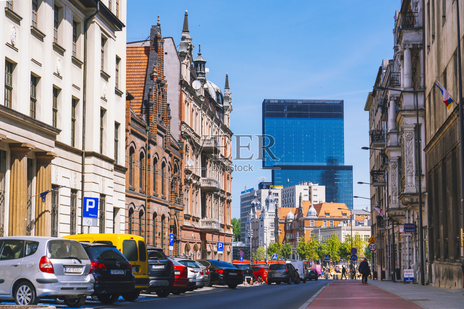 波兰西里西亚卡托维兹市中心照片摄影图片